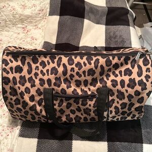 Leopard Print Duffel Bag